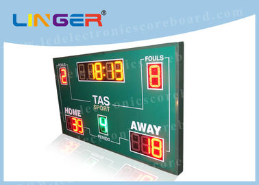 Ασύρματος πίνακας βαθμολογίας καλαθοσφαίρισης, κόκκινο/κίτρινο/πράσινο χρώμα χρονομέτρων ρολογιών καλαθοσφαίρισης